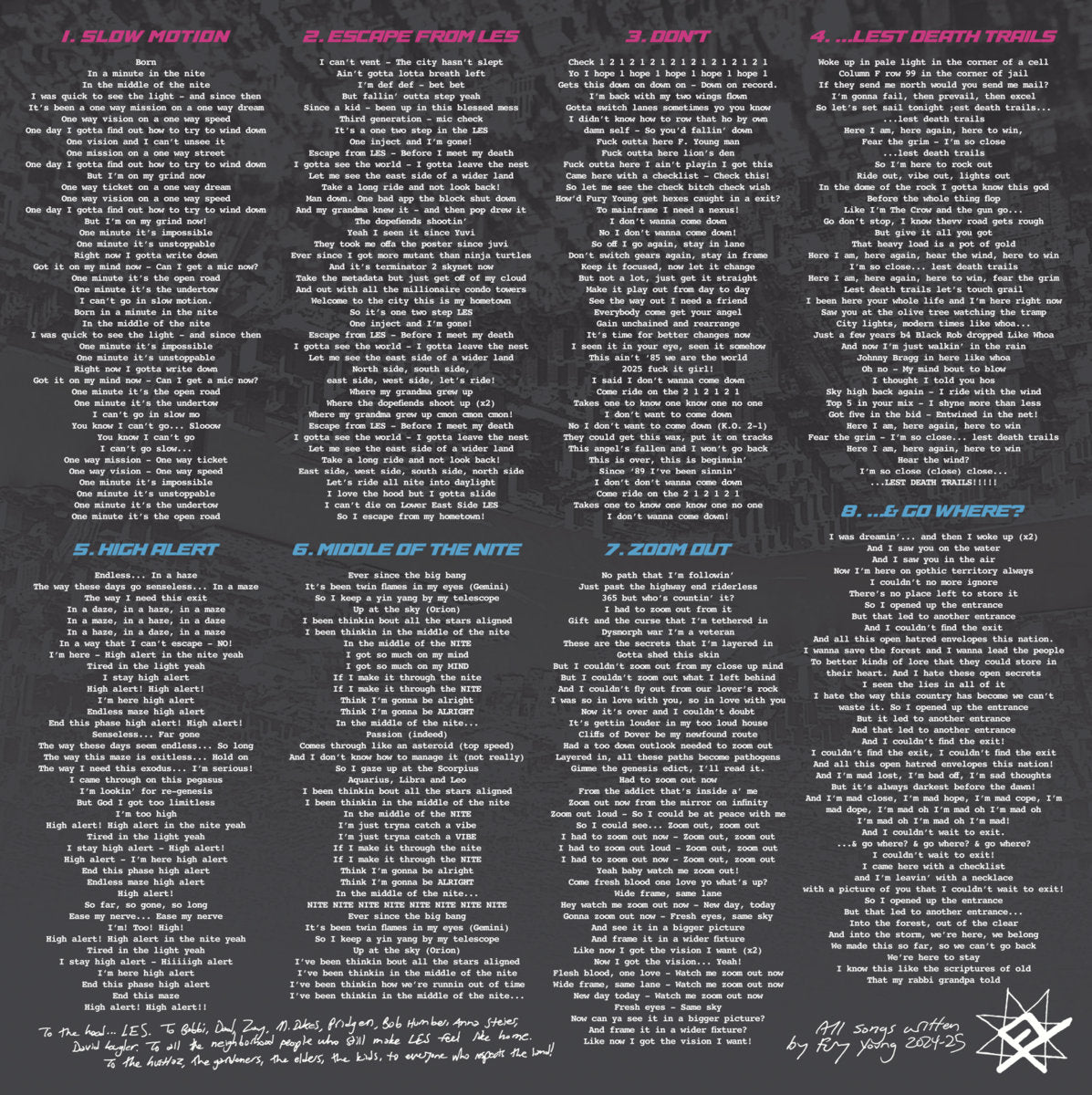 Escape From LES by Fury Young [Vinyl 12" LP]